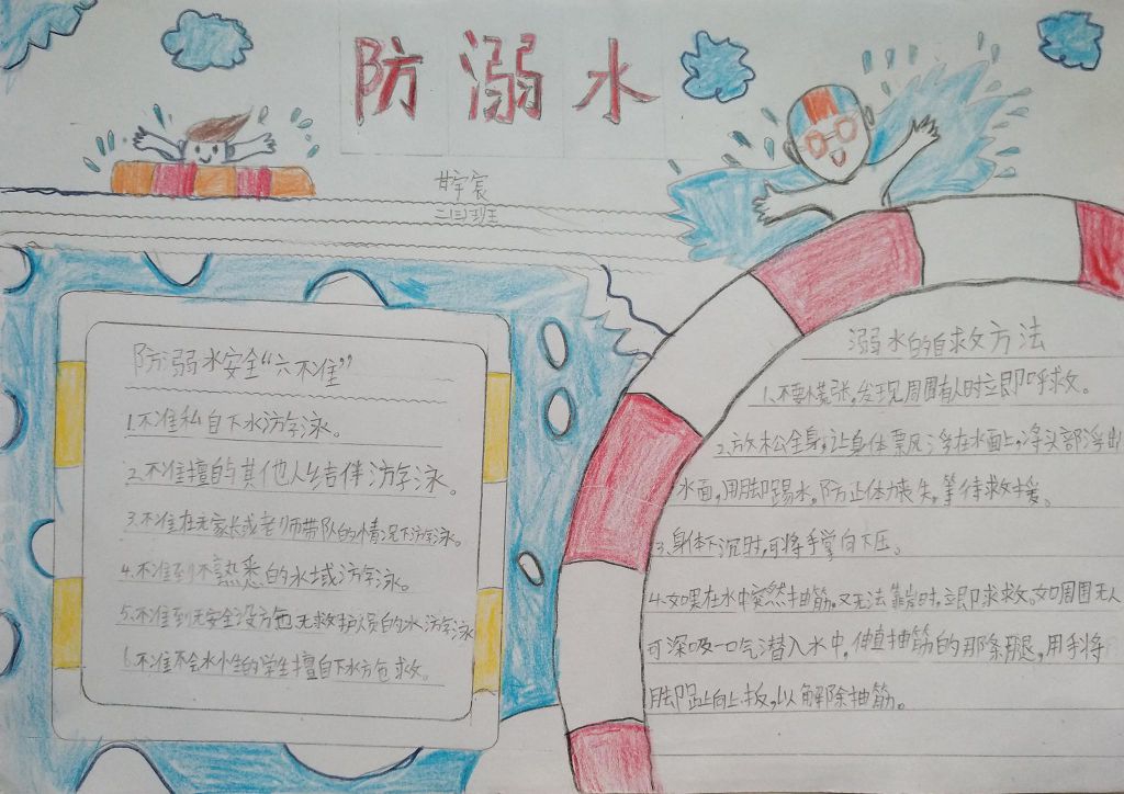 防溺水小报,防止溺水珍爱生命 防溺水小报,防止溺水珍爱生命