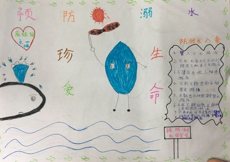 生命无价远离危险水域手抄报 生命无价远离危险水域手抄报