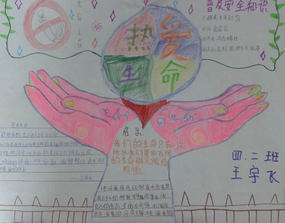 热爱生命手抄报资料大全
