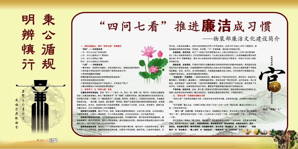 关于廉洁修身电子板报