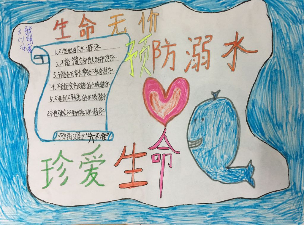 生命无价远离危险水域手抄报 生命无价远离危险水域手抄报