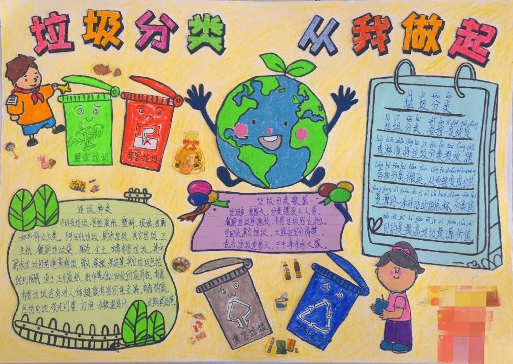 垃圾分类手抄报,垃圾分类从我做起 垃圾分类手抄报,垃圾分类从我做起