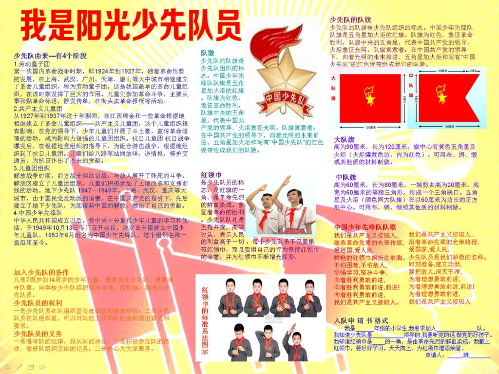 我是阳光少先队员手抄报图片 我是阳光少先队员手抄报图片