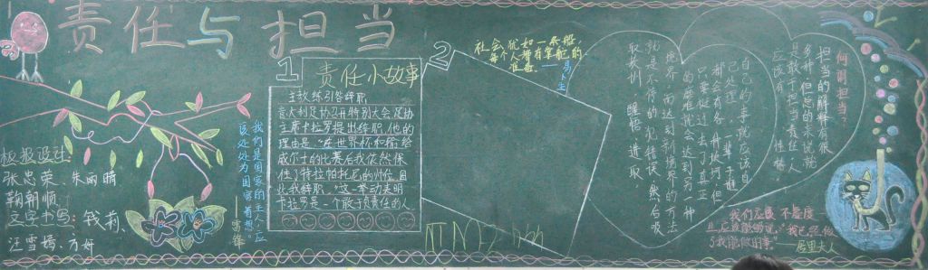 责任与担当黑板报图片大全 责任与担当黑板报图片大全