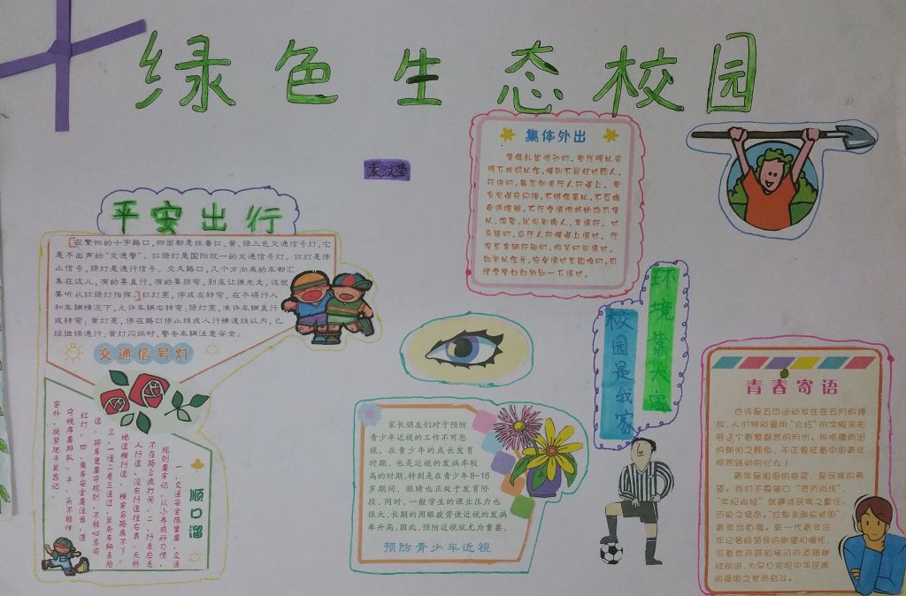 绿色生态校园手抄报大全 绿色生态校园手抄报大全
