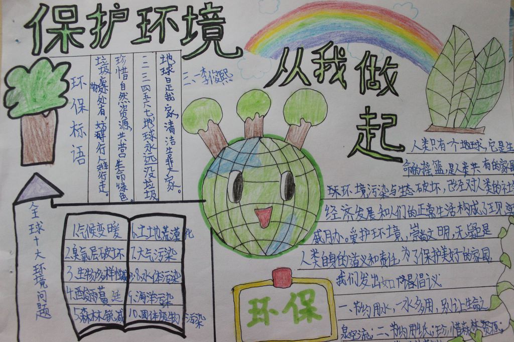 小手拉大手共筑碧水蓝天手抄报 小手拉大手共筑碧水蓝天手抄报