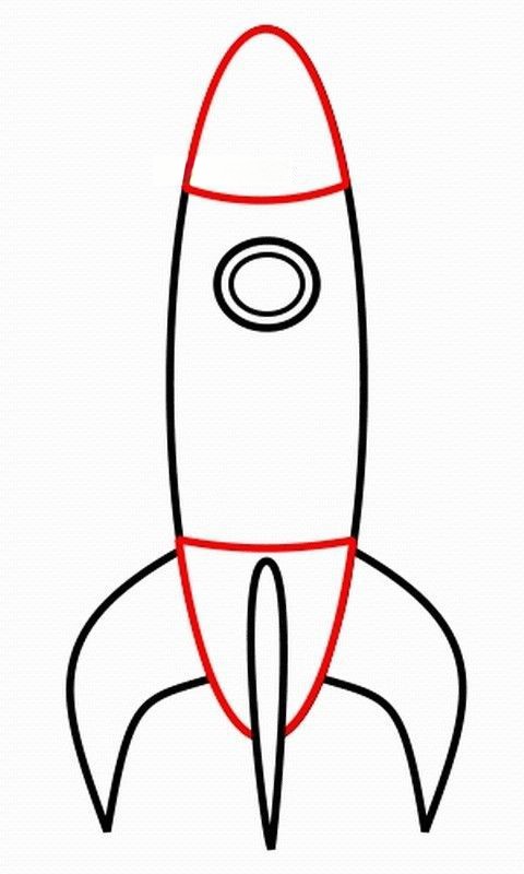 火箭简笔画图片大全 火箭简笔画图片大全