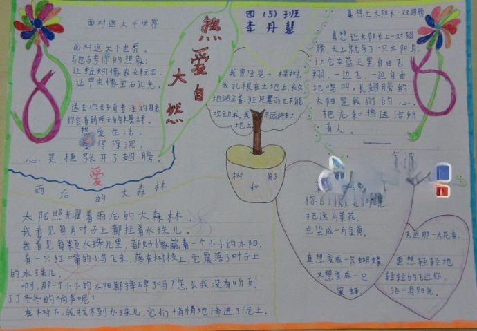 热爱大自然手抄报图片欣赏 热爱大自然手抄报图片欣赏
