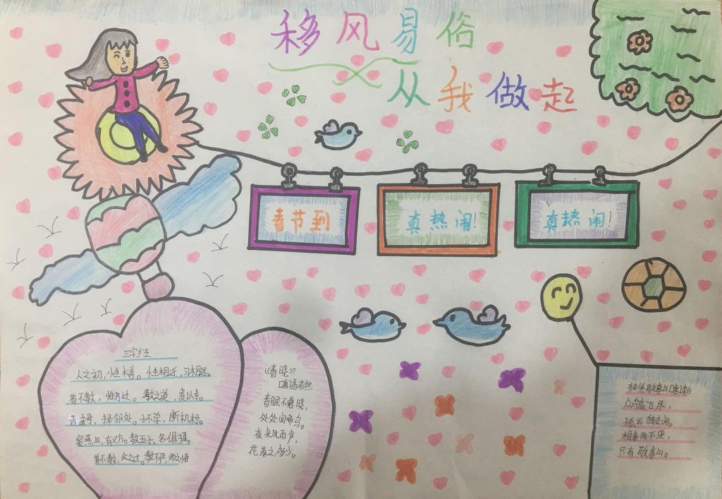 移风易俗手抄报,移风易俗倡导文明从我做起 移风易俗手抄报,移风易俗倡导文明从我做起