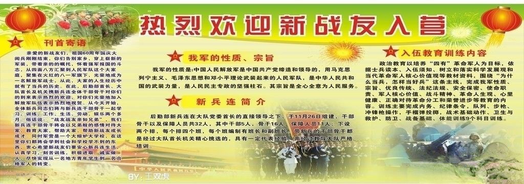 部队欢迎新兵板报设计-热烈欢迎新战友入营 部队欢迎新兵板报设计-热烈欢迎新战友入营