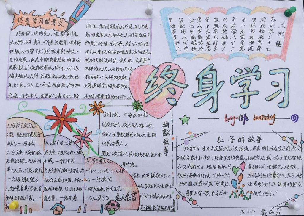 终身学习手抄报图片 终身学习手抄报图片