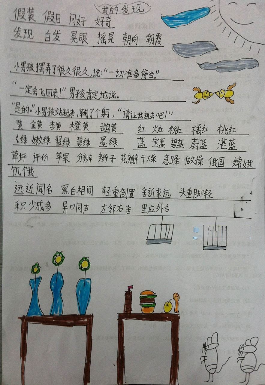 我的发现手抄报图片 我的发现手抄报图片
