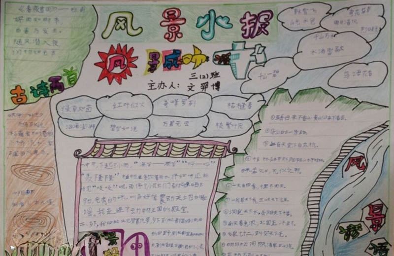 风景手抄报图片大全 风景手抄报图片大全