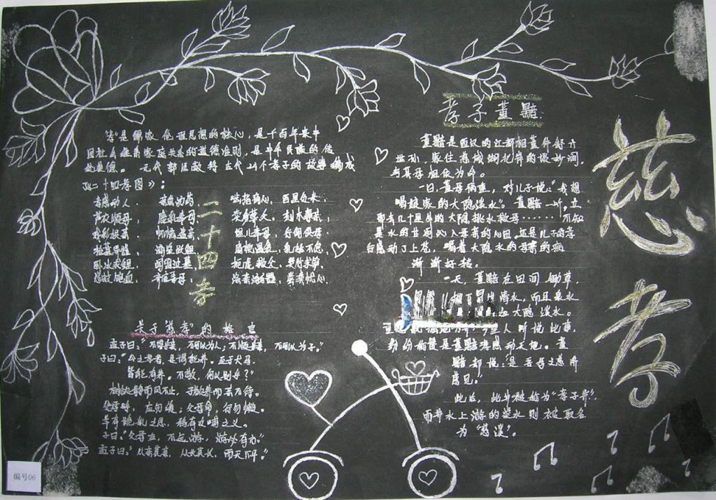 家庭小孝星手抄报 家庭小孝星手抄报
