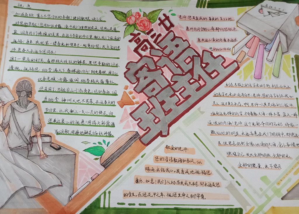 高三寄语班主任手抄报 高三寄语班主任手抄报