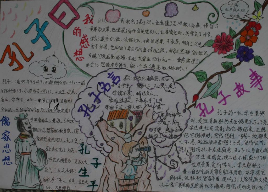 孔子文化手抄报大全 孔子文化手抄报大全