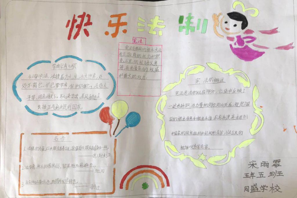 走进宪法快乐法制手抄报,法制在我心中 走进宪法快乐法制手抄报,法制在我心中