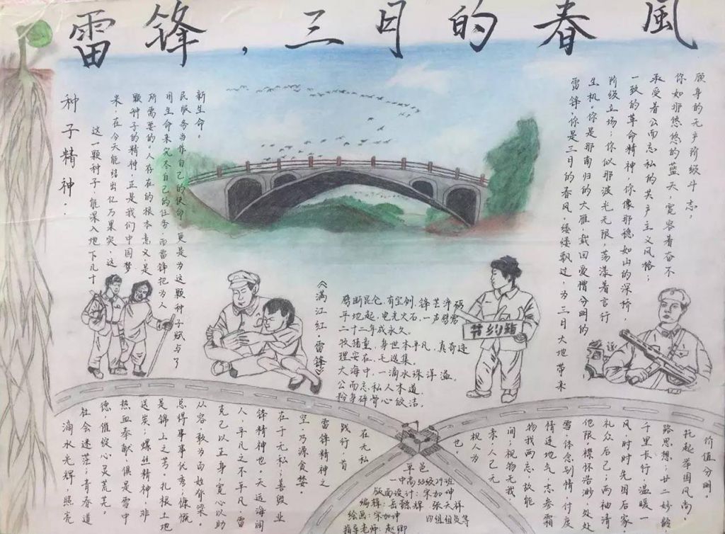 2022学雷锋手抄报大全,弘扬新风贵在坚持 2022学雷锋手抄报大全,弘扬新风贵在坚持