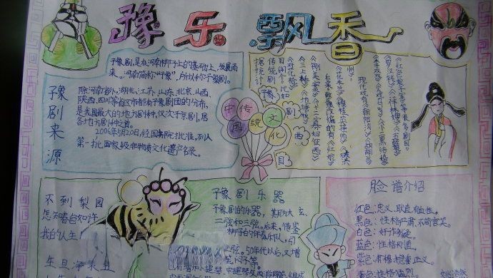 豫剧手抄报图片大全 豫剧手抄报图片大全
