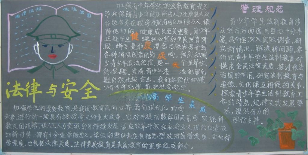 法律与安全手抄报图片 法律与安全手抄报图片