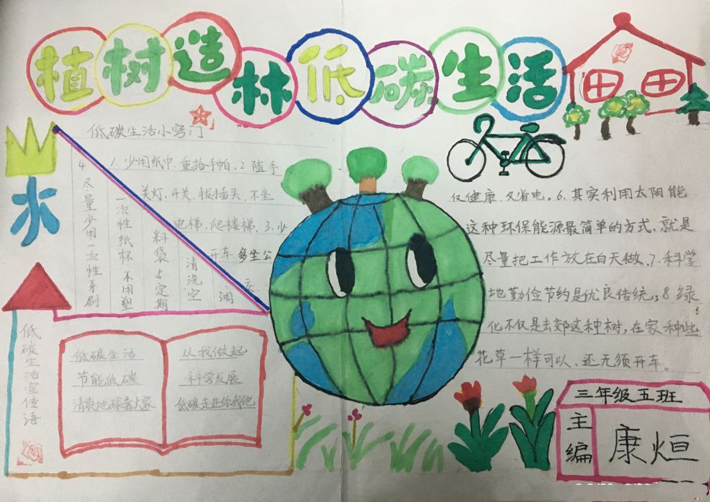 爱护树木守护家园手抄报 爱护树木守护家园手抄报
