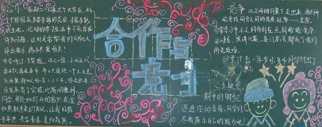 竞争与合作黑板报图片 竞争与合作黑板报图片