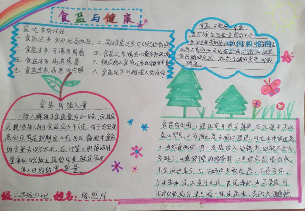 珍爱生命从减盐做起手抄报 珍爱生命从减盐做起手抄报