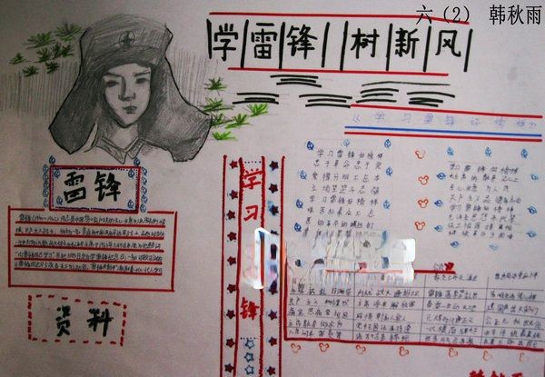 学习雷锋日行一善手抄报 学习雷锋日行一善手抄报