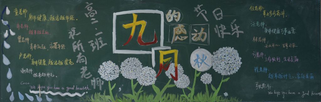 教师节微笑的红烛黑板报 教师节微笑的红烛黑板报
