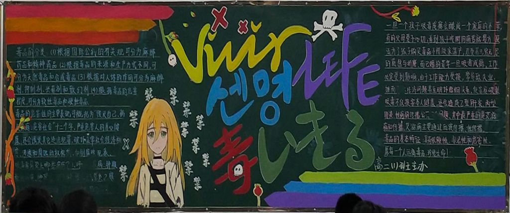 高中生禁毒黑板报,远离毒品全家幸福 高中生禁毒黑板报,远离毒品全家幸福