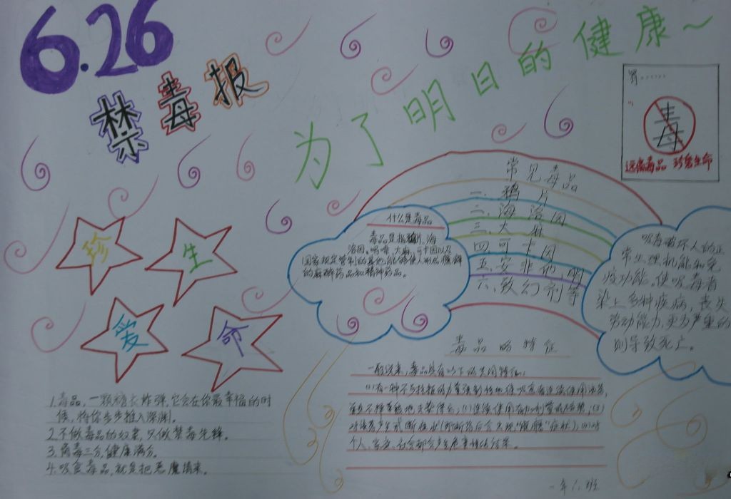 禁毒任重道远手抄报 禁毒任重道远手抄报