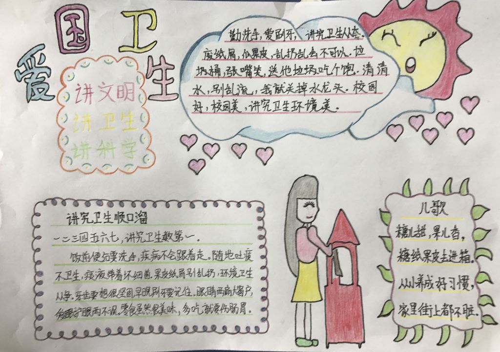 爱国卫生从我做起手抄报 爱国卫生从我做起手抄报