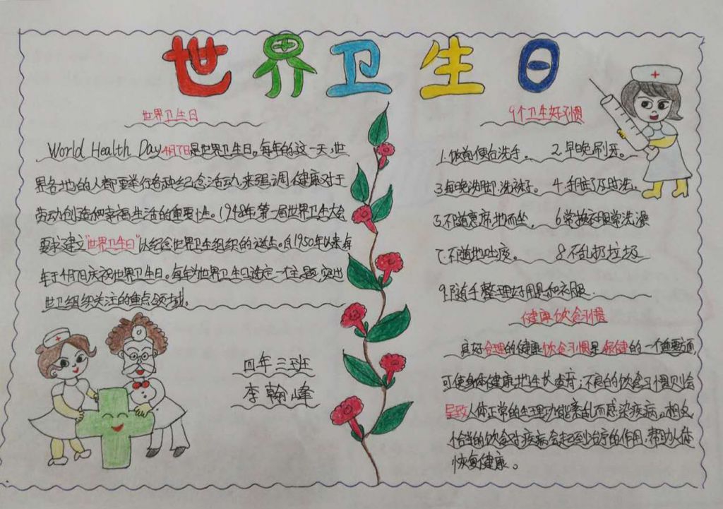 2022年爱国卫生月手抄报 2022年爱国卫生月手抄报