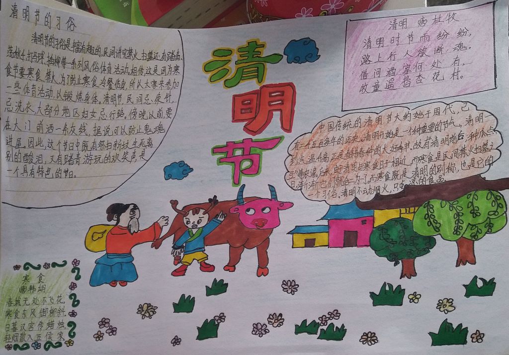 文明扫墓绿色清明手抄报 文明扫墓绿色清明手抄报