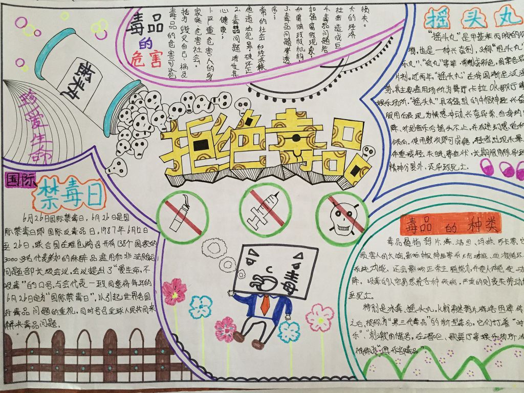 依法禁毒从我做起手抄报大全 依法禁毒从我做起手抄报大全