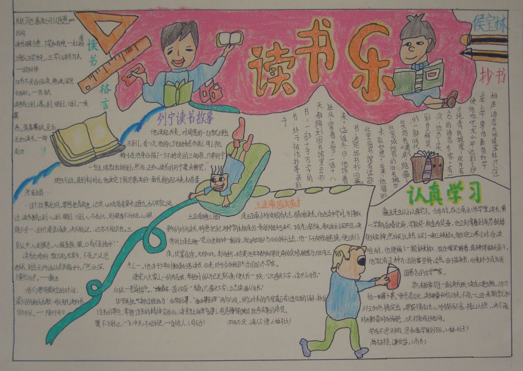 读书乐手抄报图片大全 读书乐手抄报图片大全