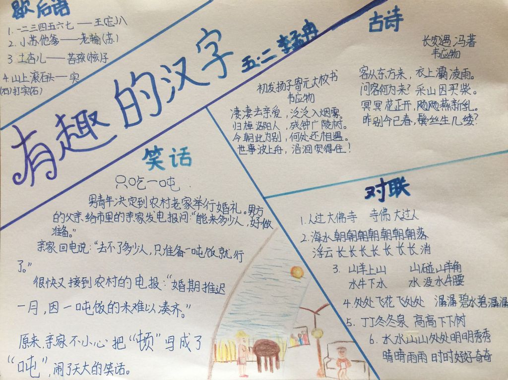 神奇有趣的汉字王国手抄报图片大全 神奇有趣的汉字王国手抄报图片大全