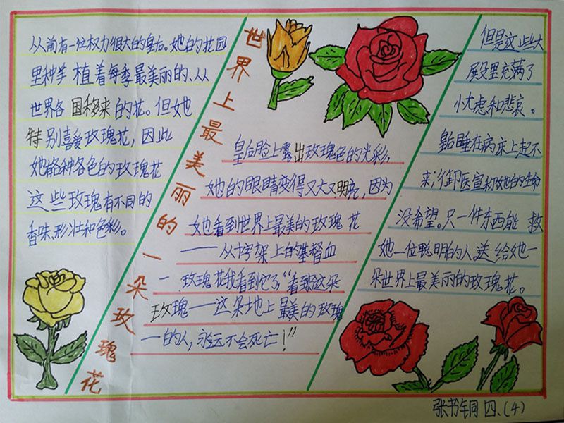 中外童话主题手抄报 中外童话主题手抄报