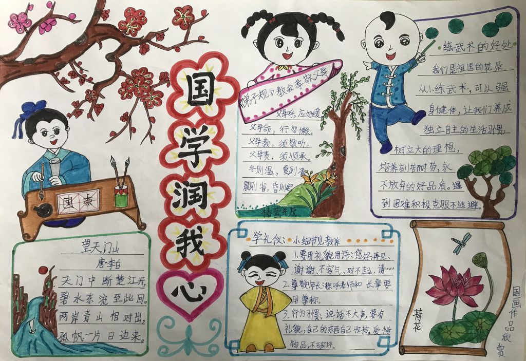 国学润我心手抄报图片 国学润我心手抄报图片