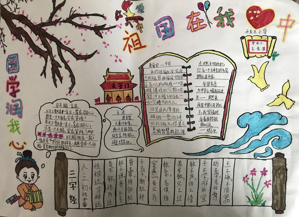 国学润我心手抄报图片 国学润我心手抄报图片