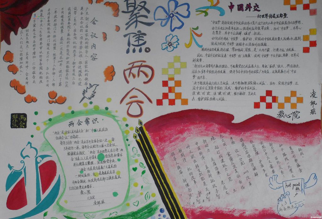 2022全国两会手抄报 2022全国两会手抄报