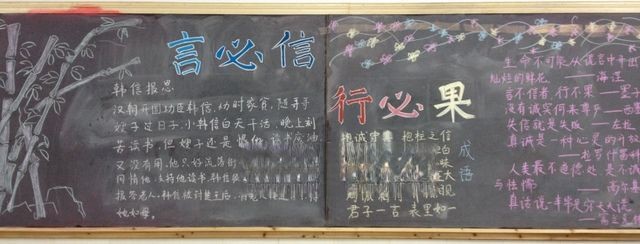行必诚言必信手抄报 行必诚言必信手抄报