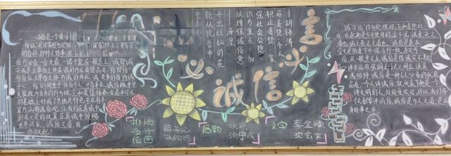行必诚言必信手抄报 行必诚言必信手抄报