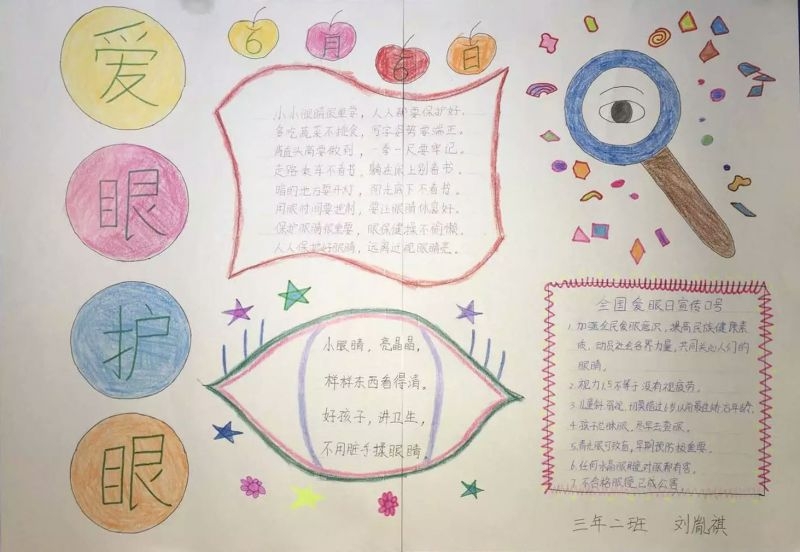 6月6日全国爱眼日手抄报作品 6月6日全国爱眼日手抄报作品