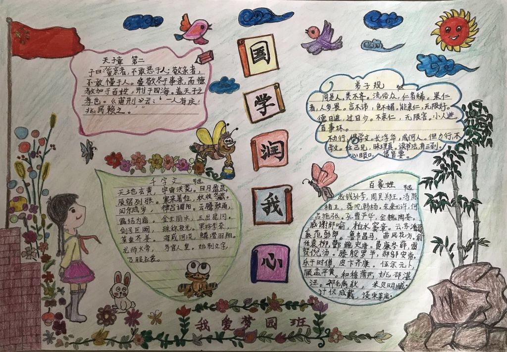 国学润我心手抄报图片 国学润我心手抄报图片