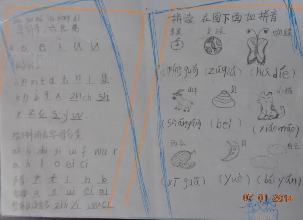 我爱拼音字母手抄报图片 我爱拼音字母手抄报图片