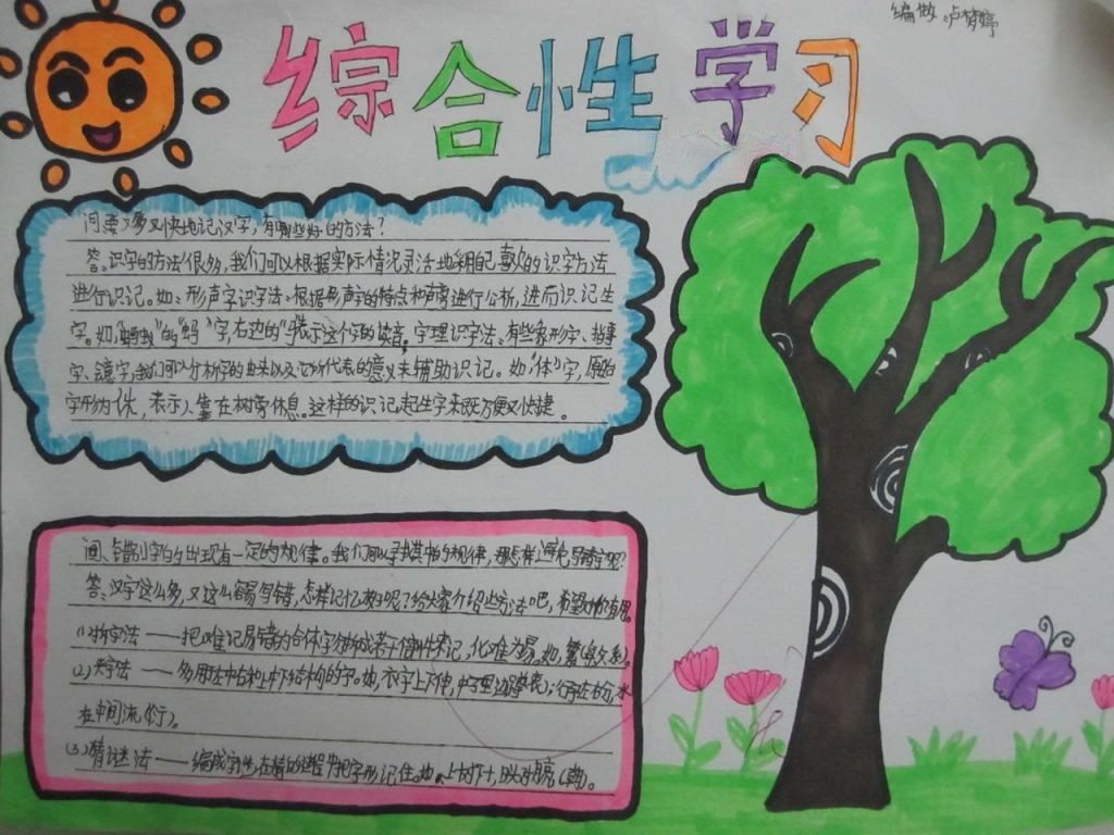 综合性学习手抄报 综合性学习手抄报