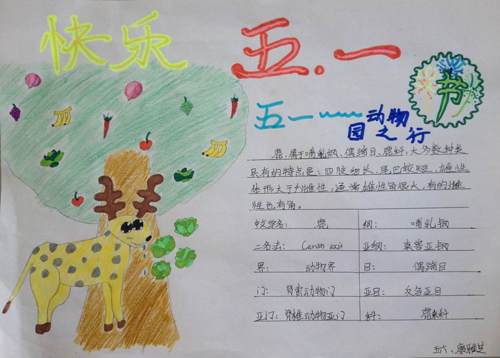 快乐的五一假期手抄报 快乐的五一假期手抄报