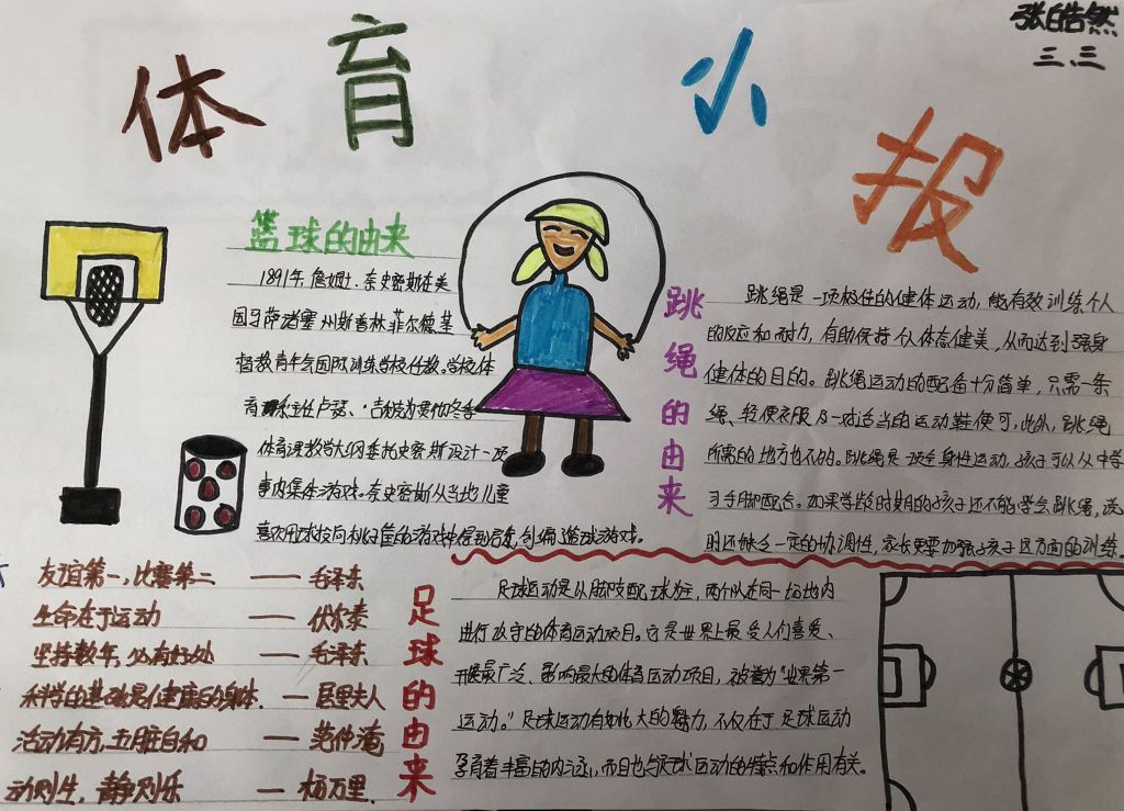 我爱运动要健康手抄报 我爱运动要健康手抄报
