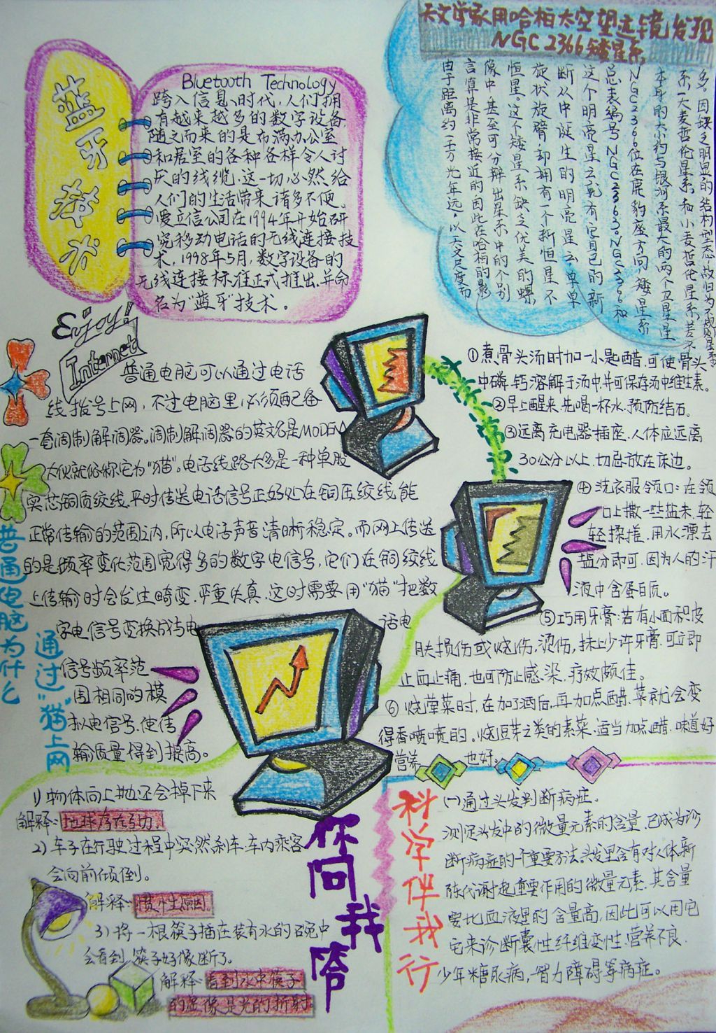 爱科学爱生活手抄报图片 爱科学爱生活手抄报图片